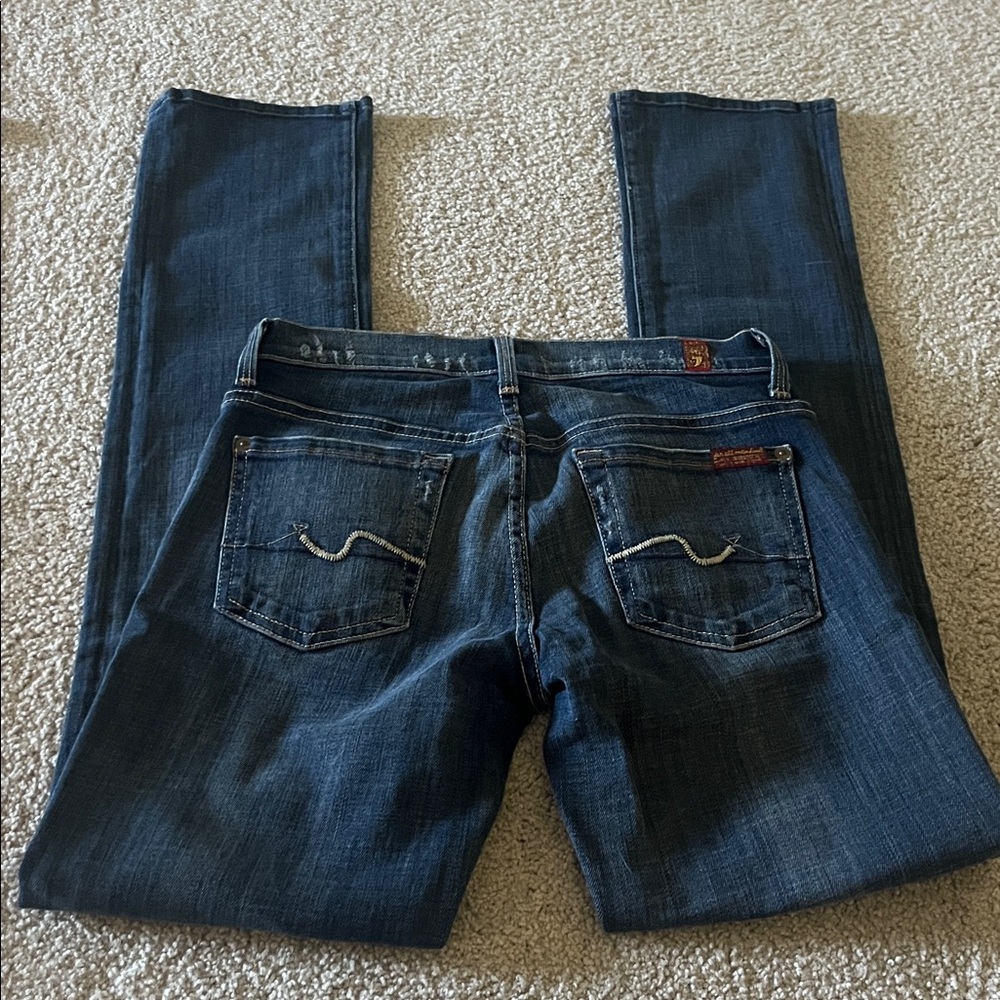 7 for all mankind 7FAM Size 25 blue straight leg jeans new